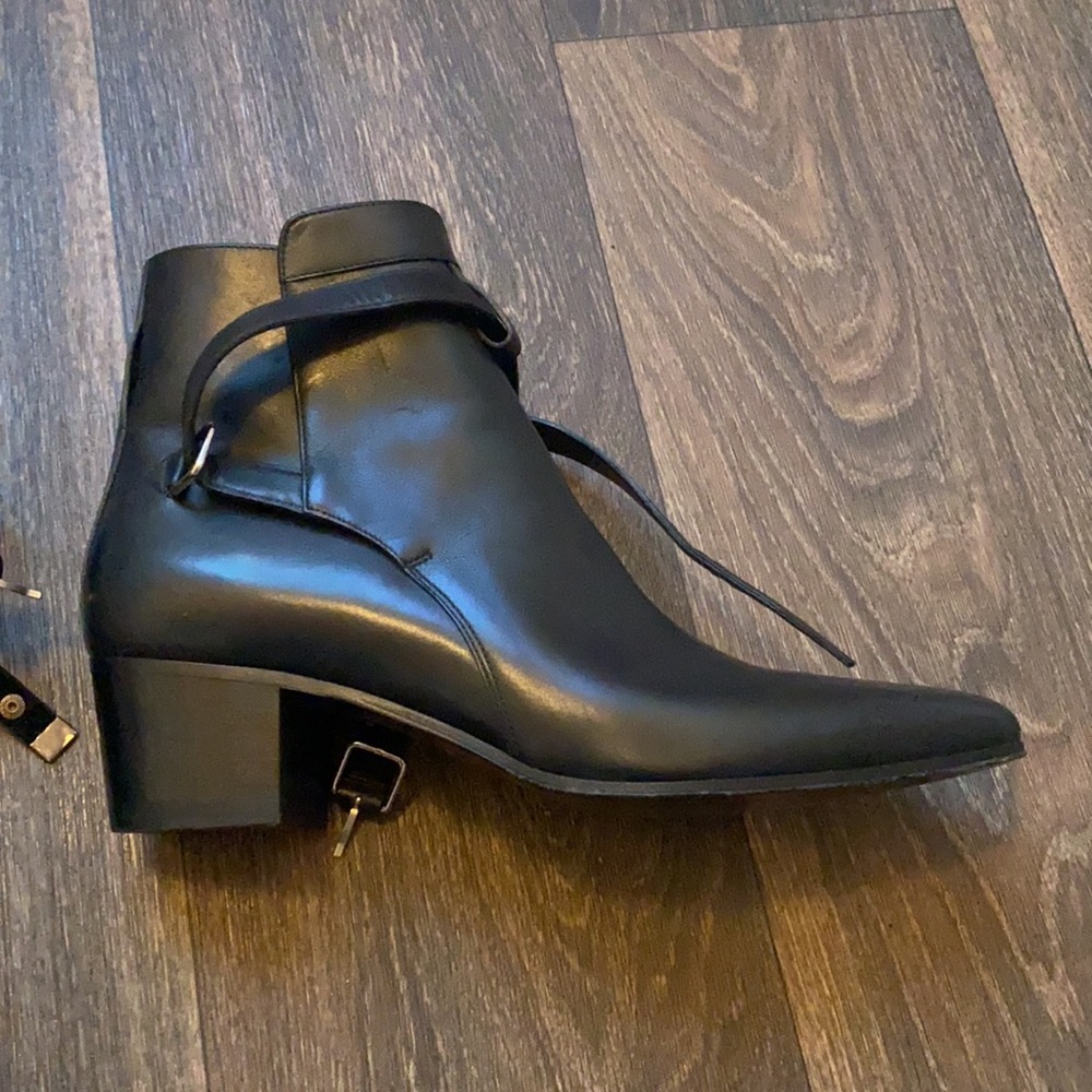 Saint Laurent Black Boots With Heel - Picture 8 of 14